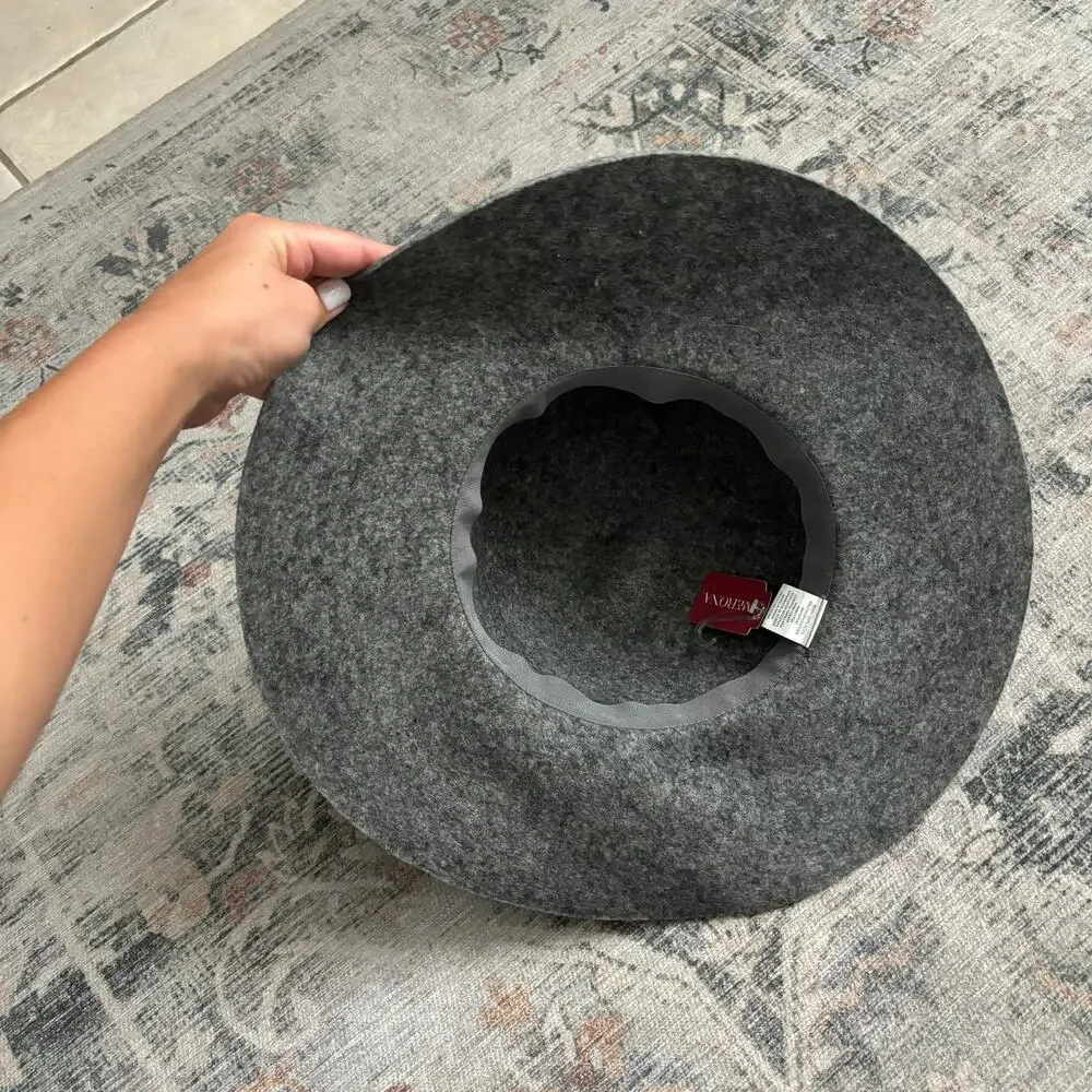 NWT Merona Wool Wide-Brim Hat Gray — Minimalist‎ Winter Chic